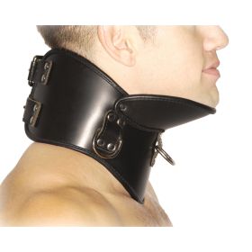 Strict Leather BDSM Posture Collar