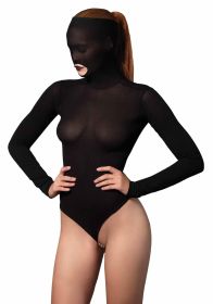 Opaque Masked Teddy with Beaded G