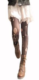 Blancho LZSA005-1 Sexy Black Sheer Polka Dot Stocking