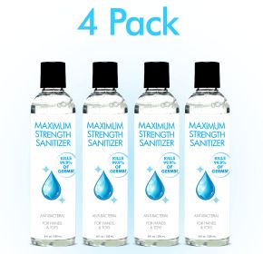 Anti (Option: Bacterial Maximum Strength Hand Sanitizer 8oz 4Pack)