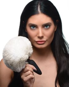 Large Anal Plug with Interchangeable Bunny Tail (Option: WHITE)